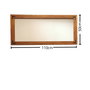 Hanah Home Espejo de Madera Maciza de Pino Color Nogal
